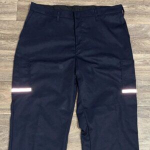FedEx Stan Herman VF Imagewear Cargo Work Pants Mens 44x30 Navy Reflective
